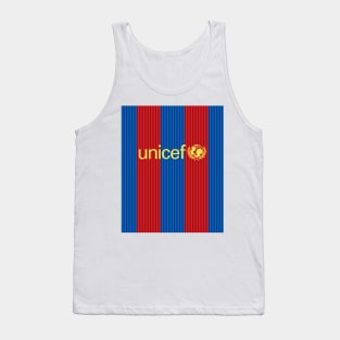 Vintage football Unicef Barcelona Tank Top